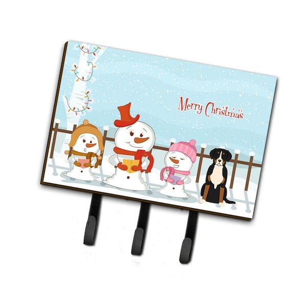 Jensendistributionservices Merry Christmas Carolers Greater Swiss Mountain Dog Leash or Key Holder MI1707708 - main